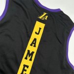 NBA 23 James Lakers Maillot noir brodé